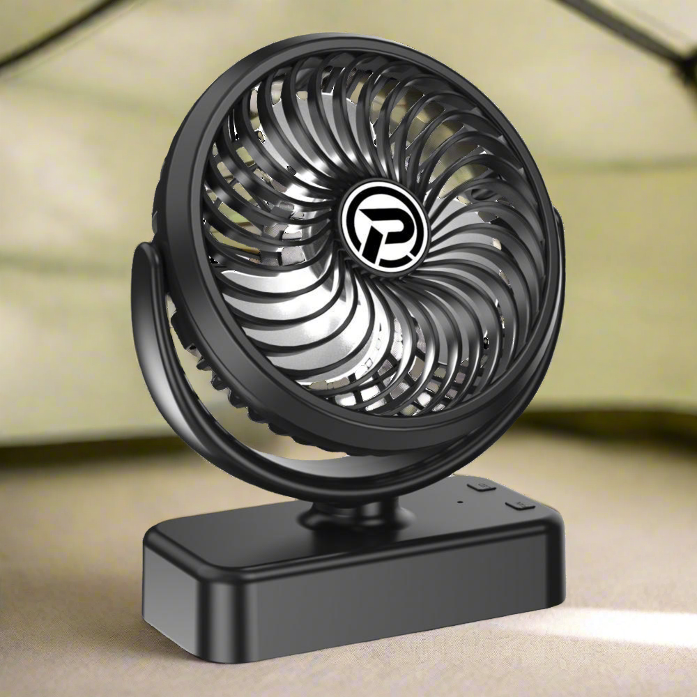 Camping Fan with LED Light
