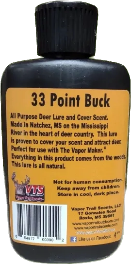 VTS 33 Point Buck Cover Scent & Attractant