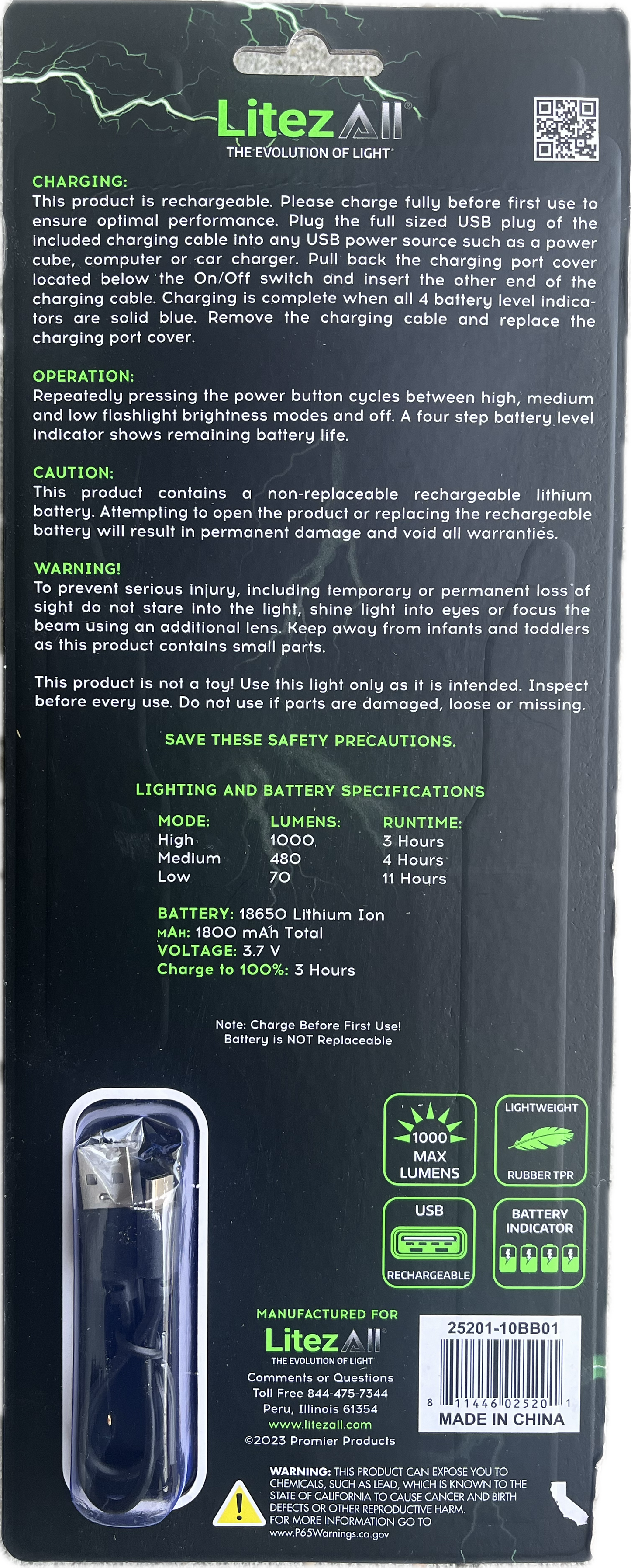 Ultralite Soft Touch Flashlight