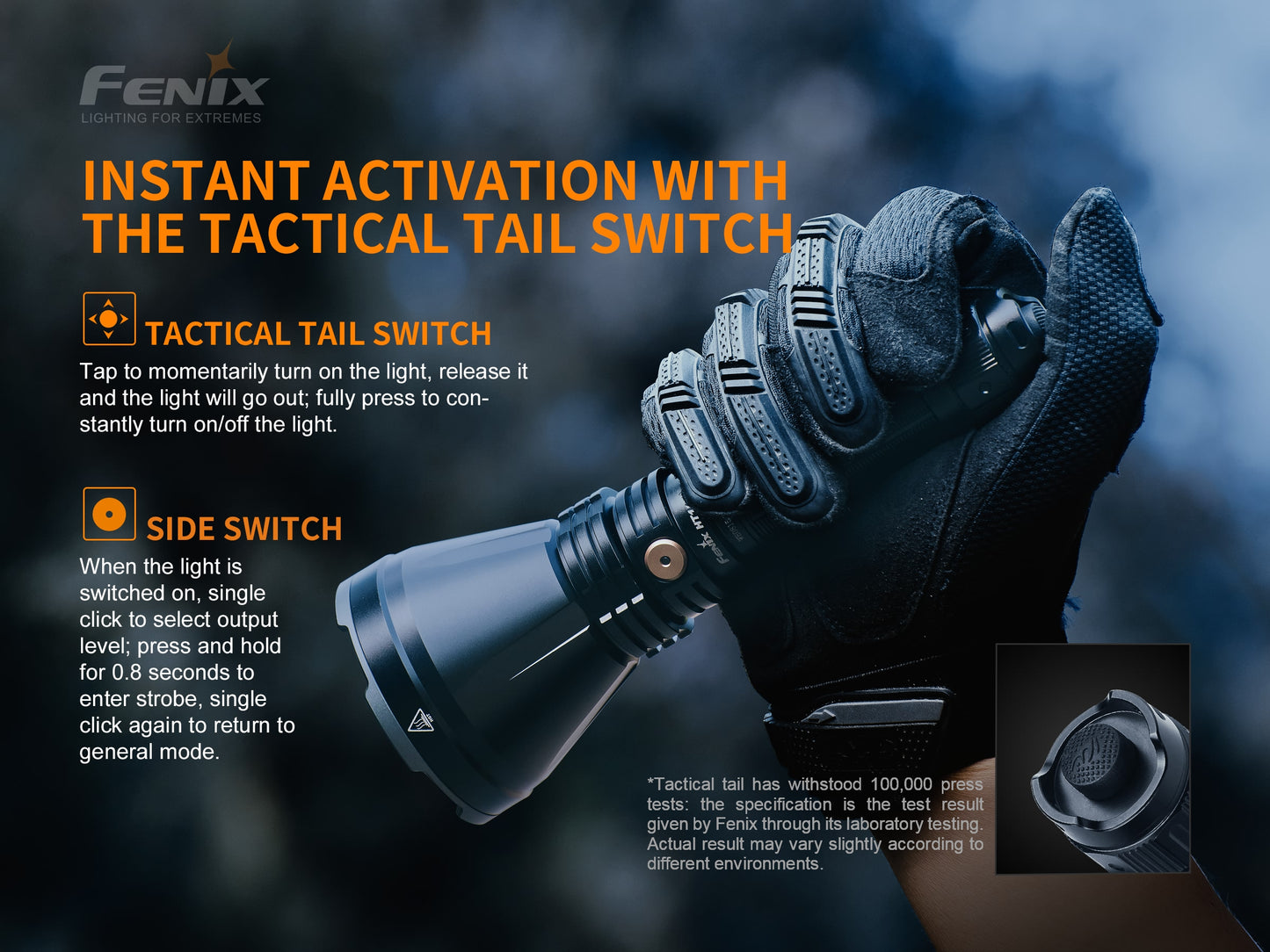 HT18 1500 Lumen Long-Distance Flashlight