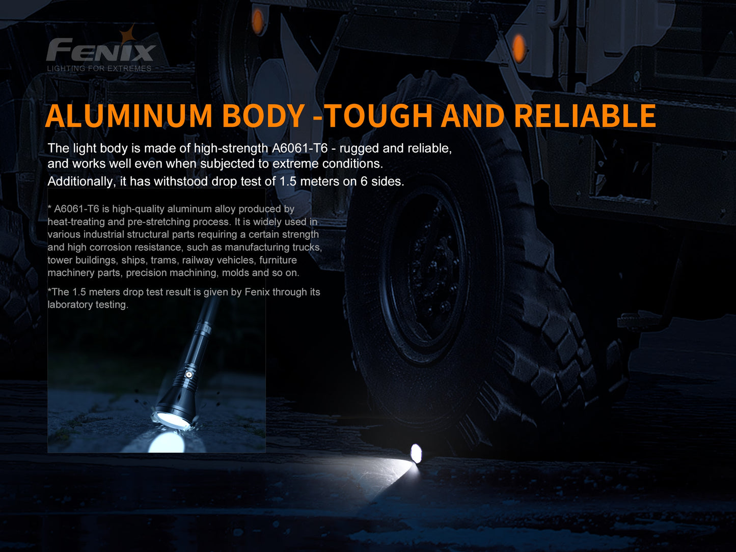 HT18 1500 Lumen Long-Distance Flashlight