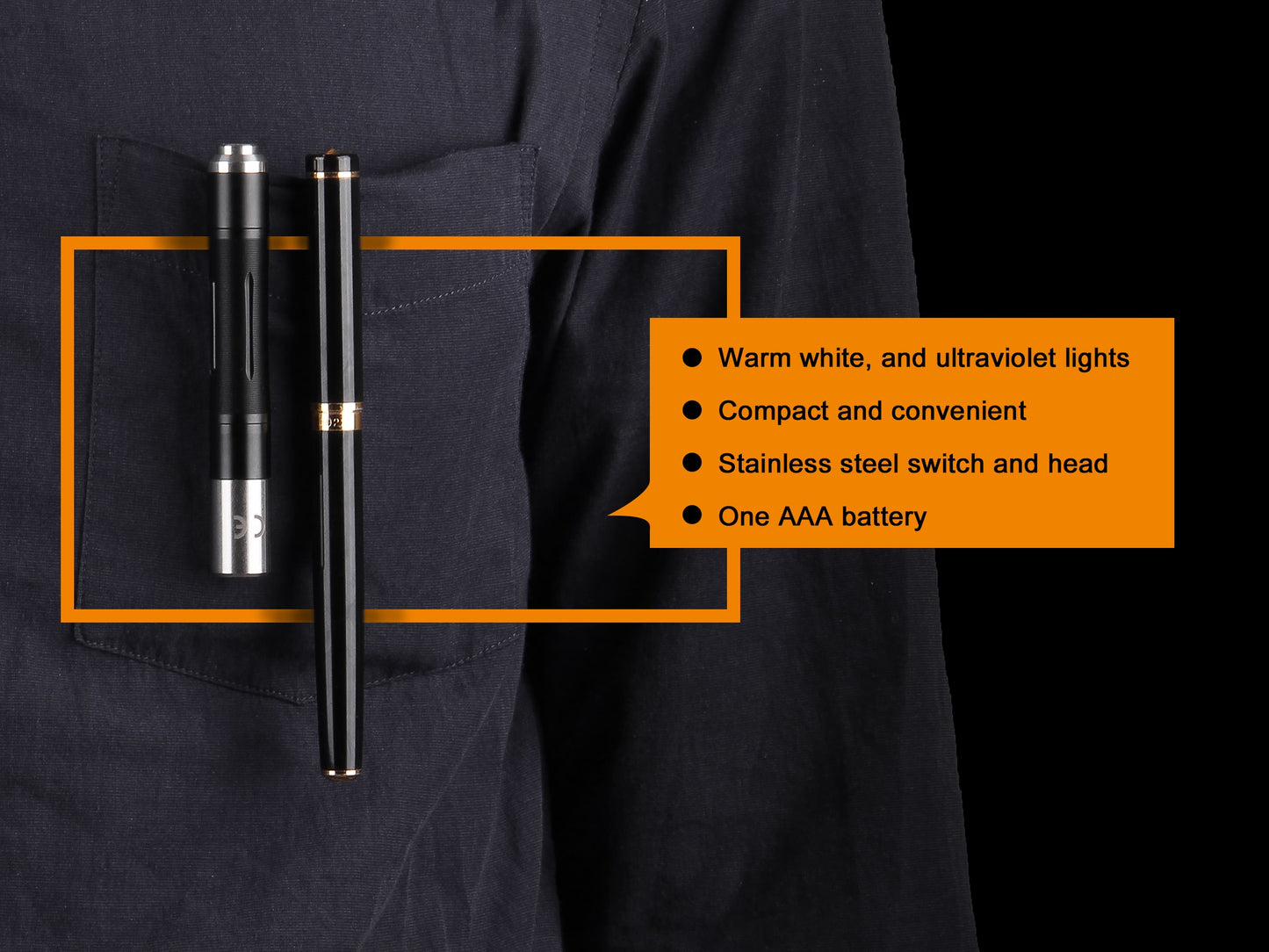 LD02 V2.0 LED Penlight with UV Lighting