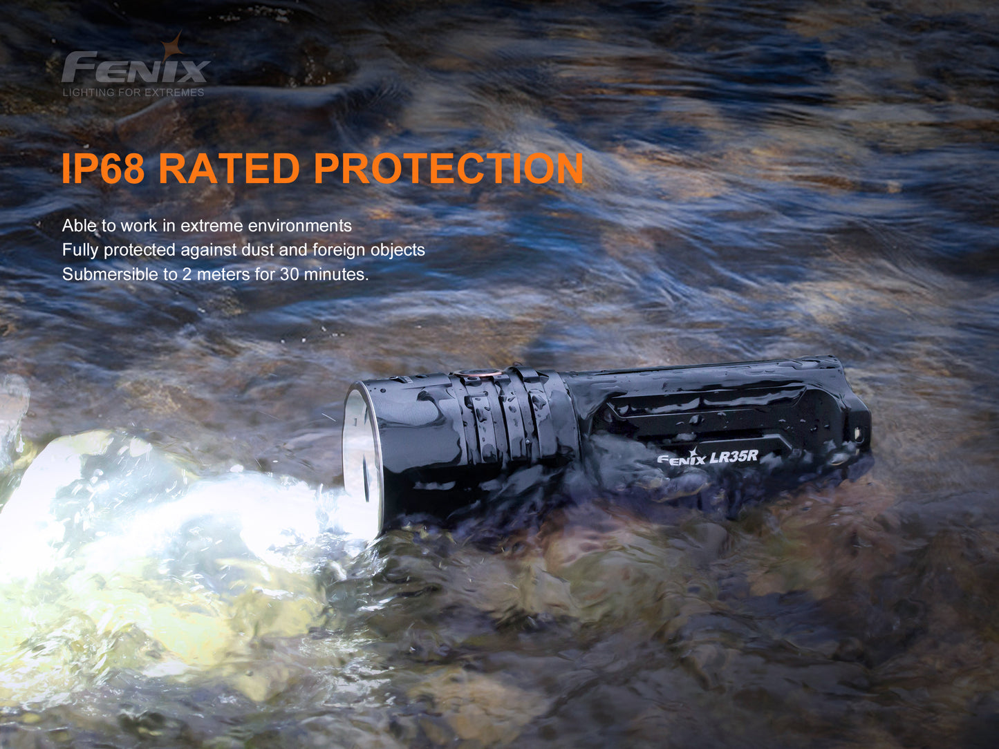 LR35R 10,000 Lumen Flashlight