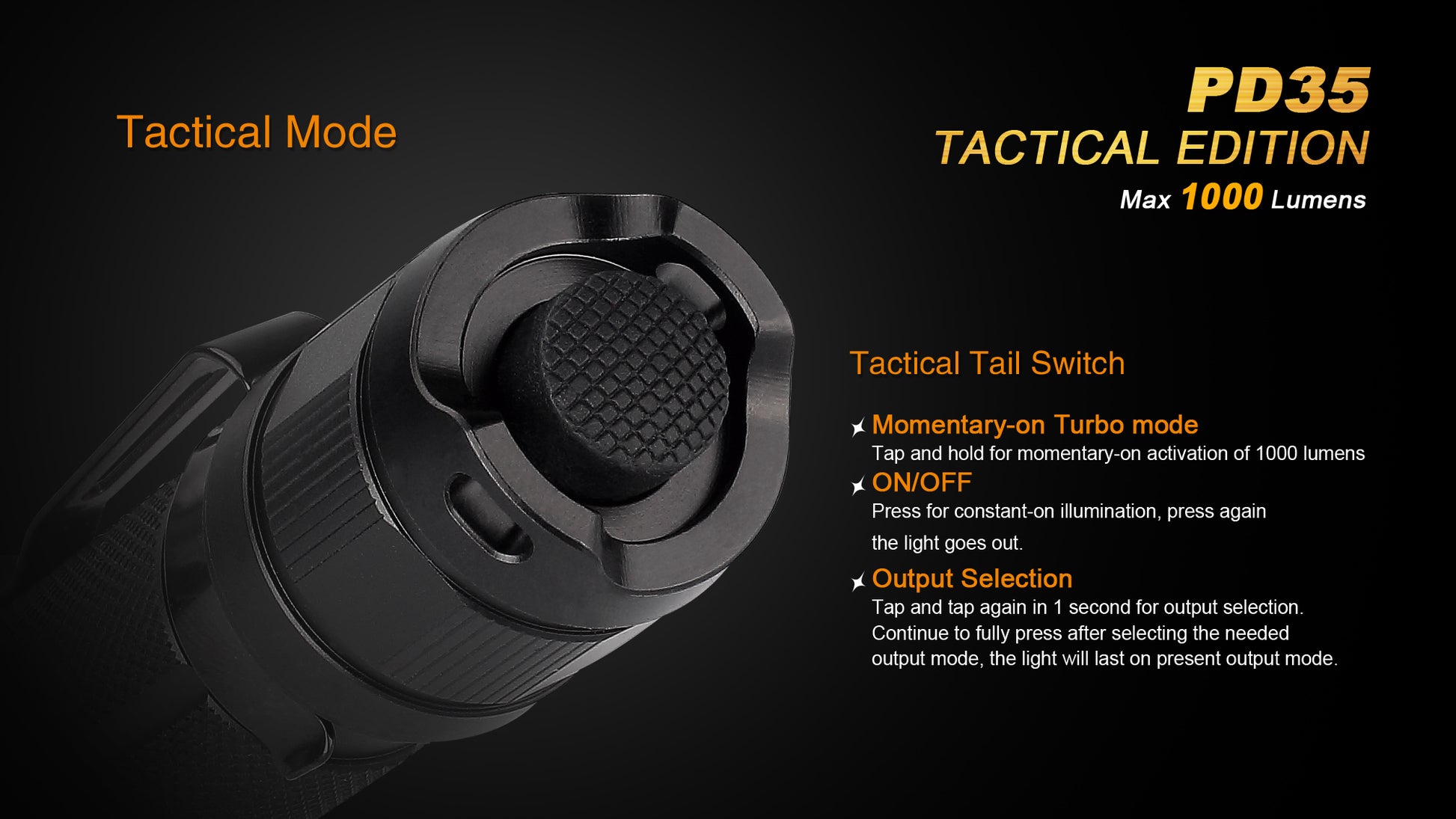 PD35 Tactical Edition Tactical Tail Switch