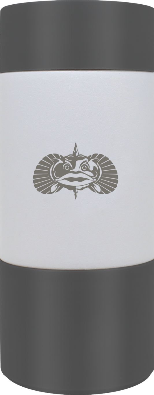 Toadfish Non-Tipping Slim Can Cooler - White