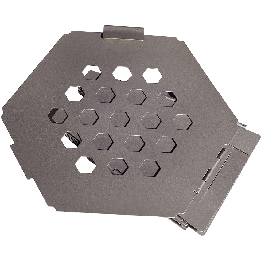 Titanium Hexagon Wood Stove