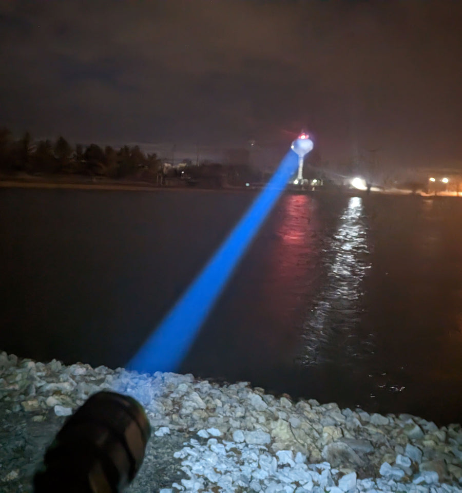 Nearly 1 Mile Beam Tactical Flashlight