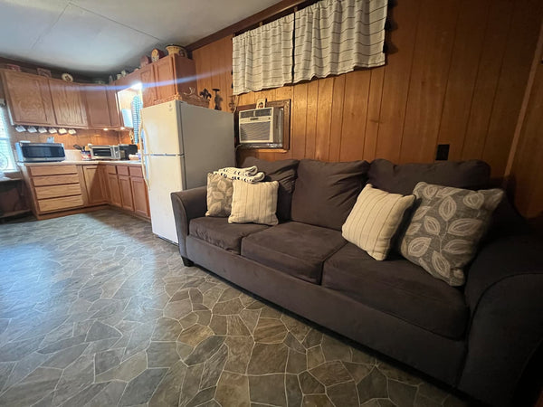 Living area with queen sleeper sofa