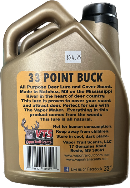 VTS 33 Point Buck Cover Scent & Attractant