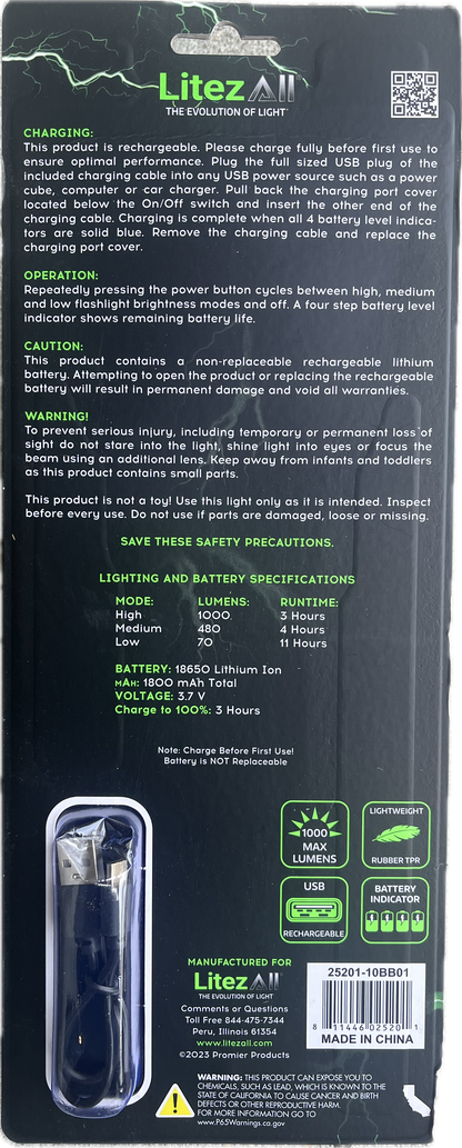 Ultra Lite Soft Touch Flashlight
