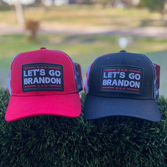 Let's Go Brandon Hat - Red and Black