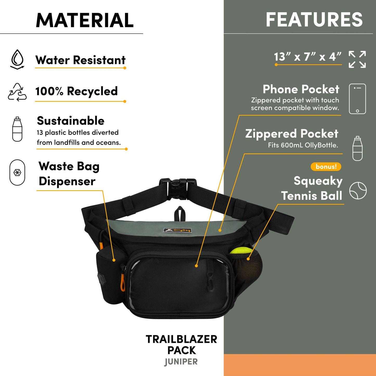 Trailblazer Pack with Bouncy Ball | Adventure Waist Pack