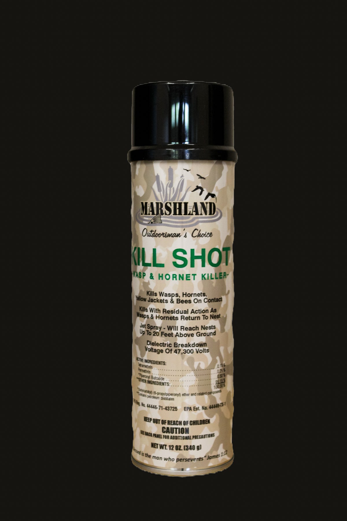 Marshland Kill Shot wasp and hornet killer, 12 oz aerosol can