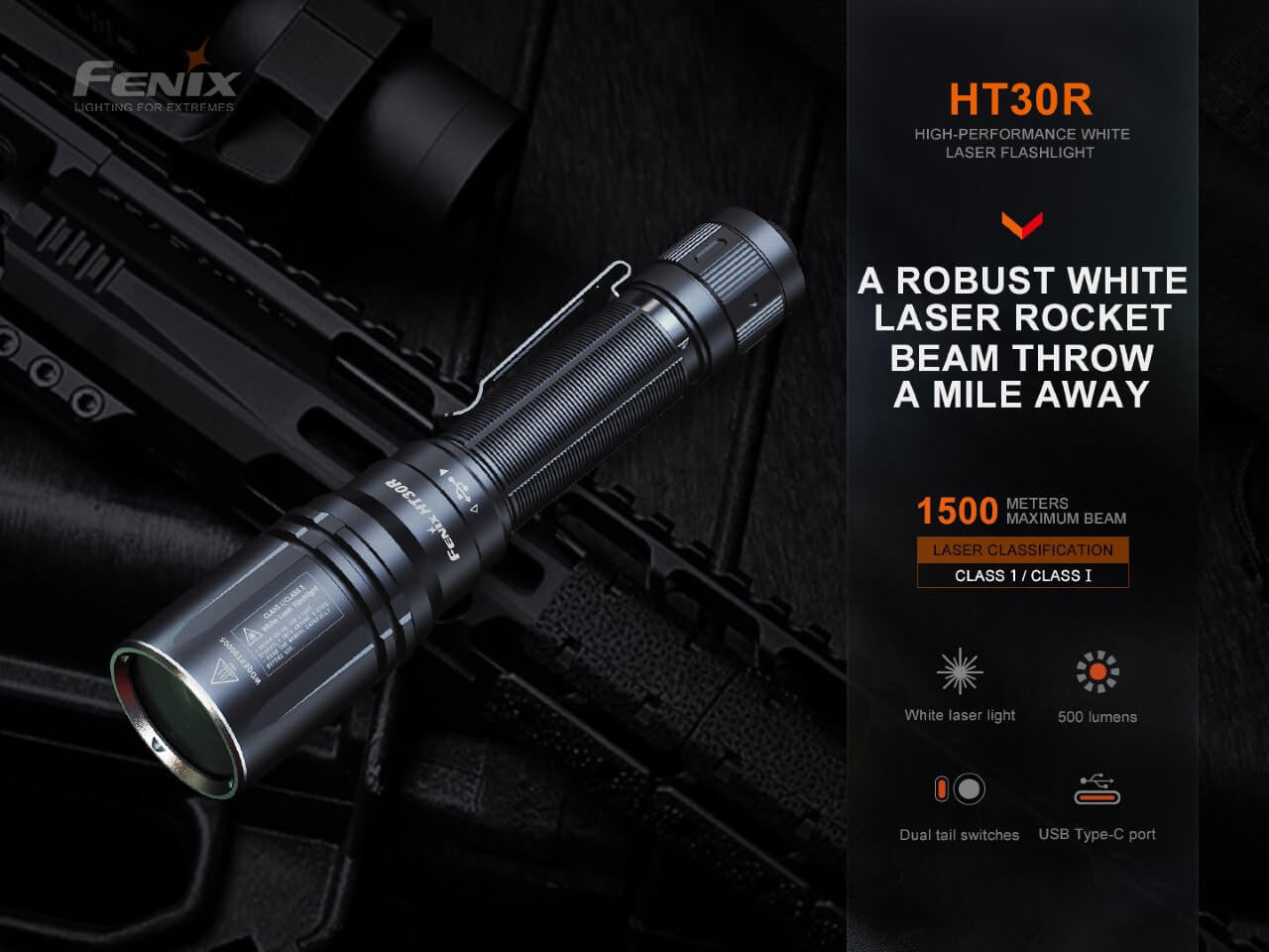 HT30R White Laser Flashlight