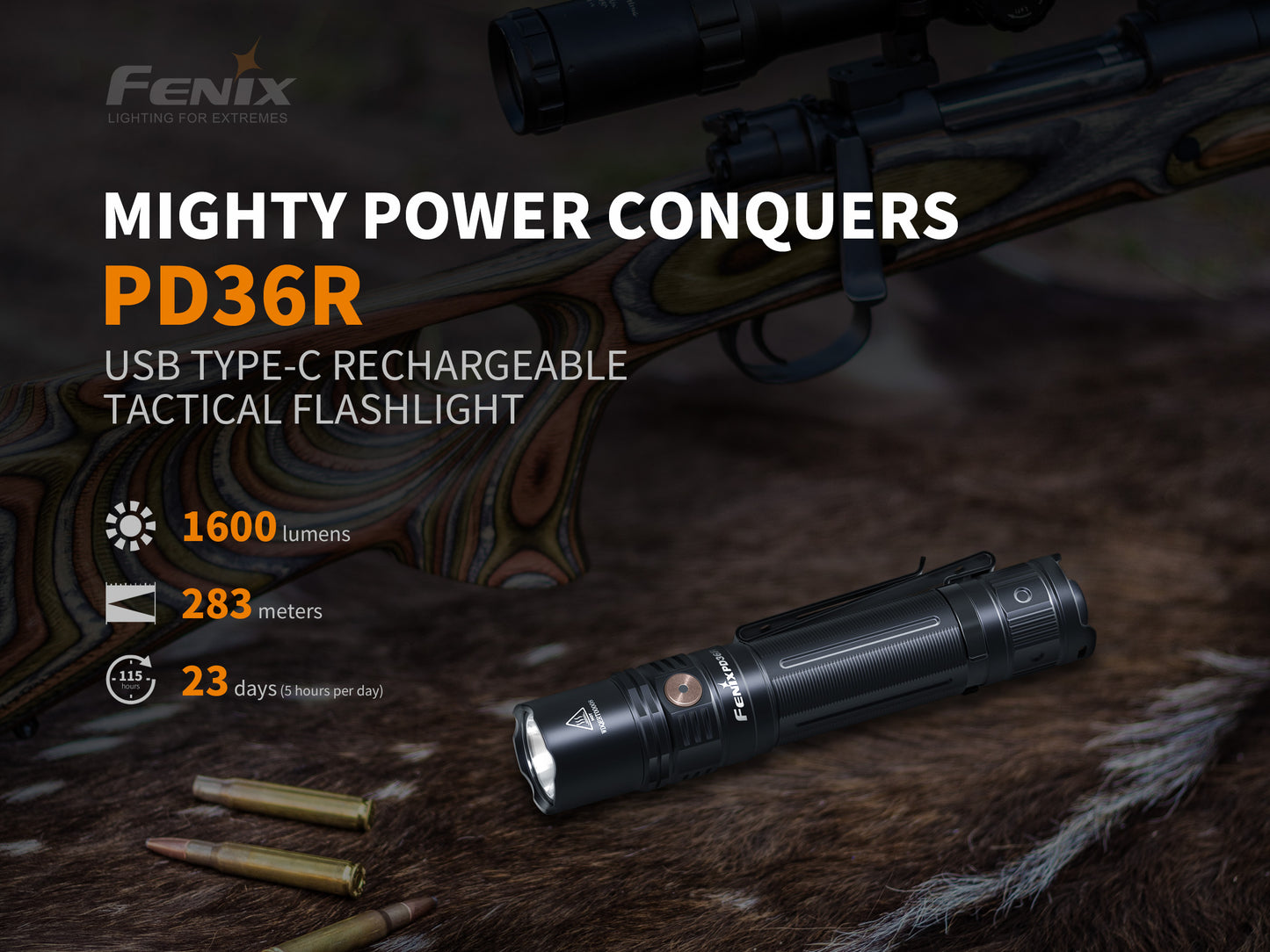 PD36R Rechargeable All-Purpose Flashlight