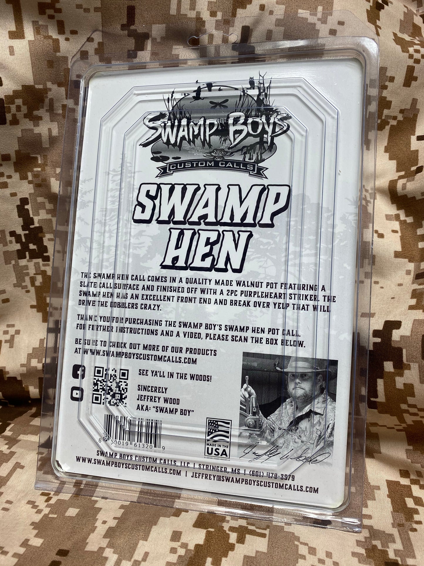 Swamp Hen Slate Pot Call